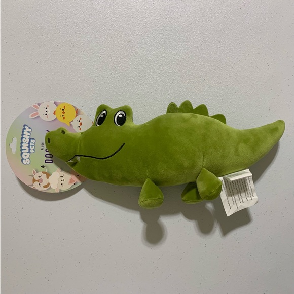 Squishy Pets Plush Alligator Dog Toy-NWT - Picture 6 of 6